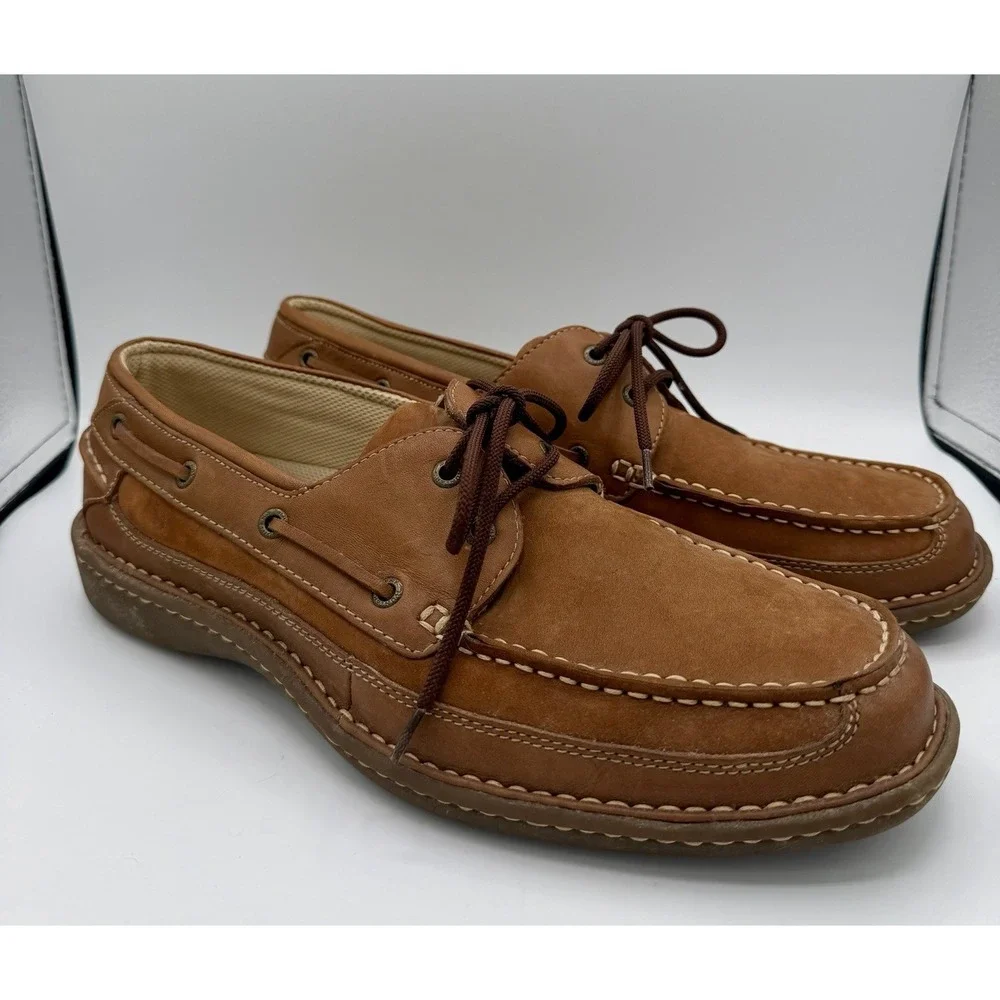 Brown Hunters Bay Leather Collection Men's Shoes Size 13 Leather Upper Balance
